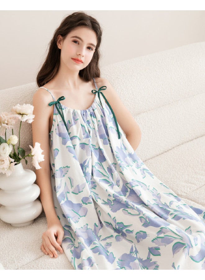 Fenton summer Thin & Cool Fashionable Homewear Sleep Dress For Women - Image 1