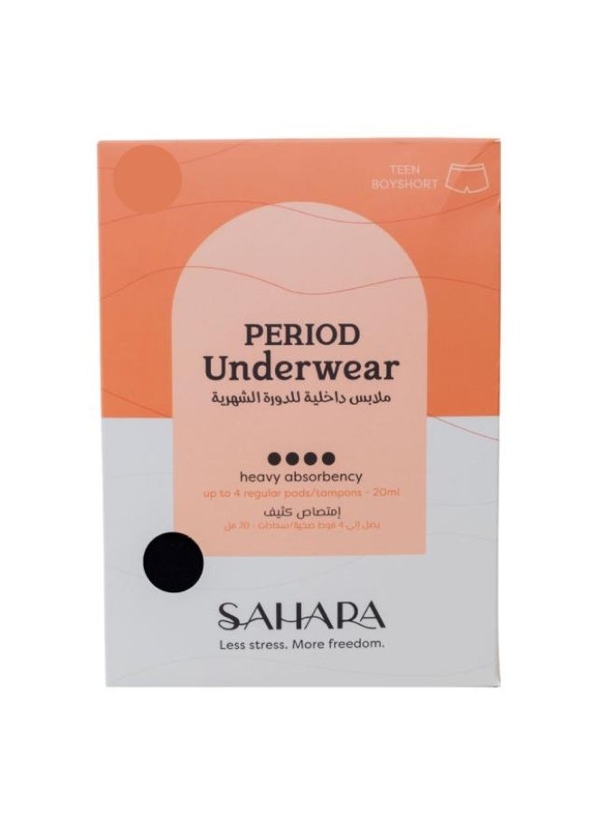 Period Underwear, Heavy Absorbency - Black Y13-14, China
