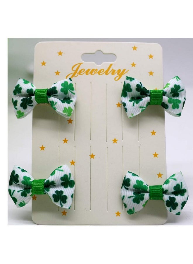 VEICOSTT - St. Patrick's Day Hair Clip for Baby Toddlers Hair Bow Hair Accessories ZFJ15 (Set 4) - Image 1