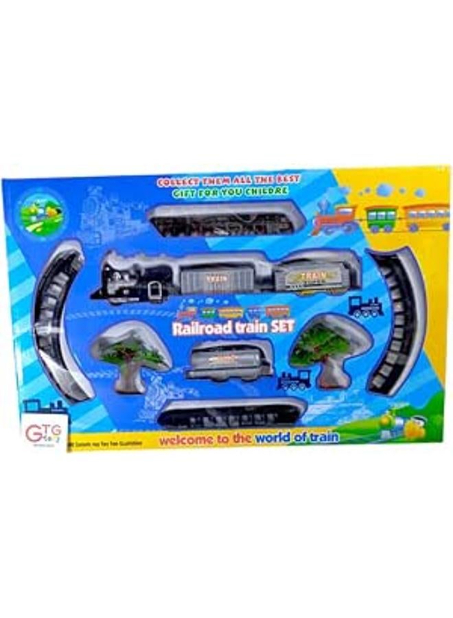 Kids Train Playset with Sound Effects