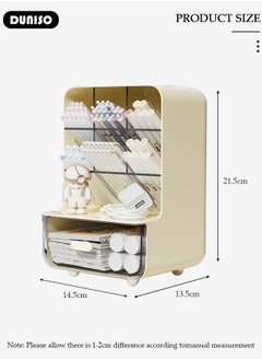 DUNISO Multi-Functional Desk Organizer with Drawer, Large Capacity Pencil Holder Desk Display Shelf Rack Storage for Office Supplies Cosmetic Makeup, Table Storage Box, Desk Organizer for School Office and Home  - Image 4