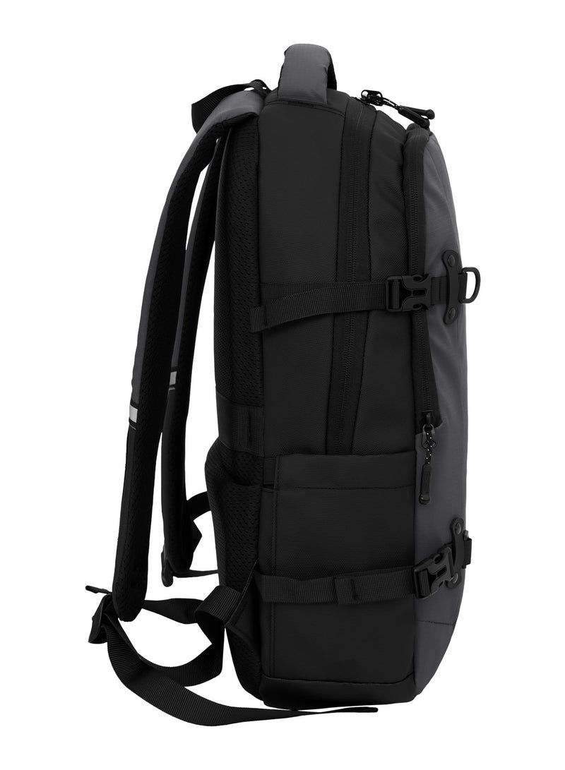 Parajohn Trekcore PJBP6759 19 Inch Polyester Backpack Bag With Trolley Sleeve & Back Pocket, 31x12x48 cm - Image 2
