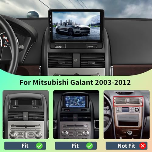 AMprime 264G Android 15 Car Stereo for Mitsubishi Galant 20042012 with Wireless CarplayAndroid Auto9 Inch Touch Screen Car Radio with Mirror Link Bluetooth FMRDS Radio WiFi GPS EQ SWC - Image 3