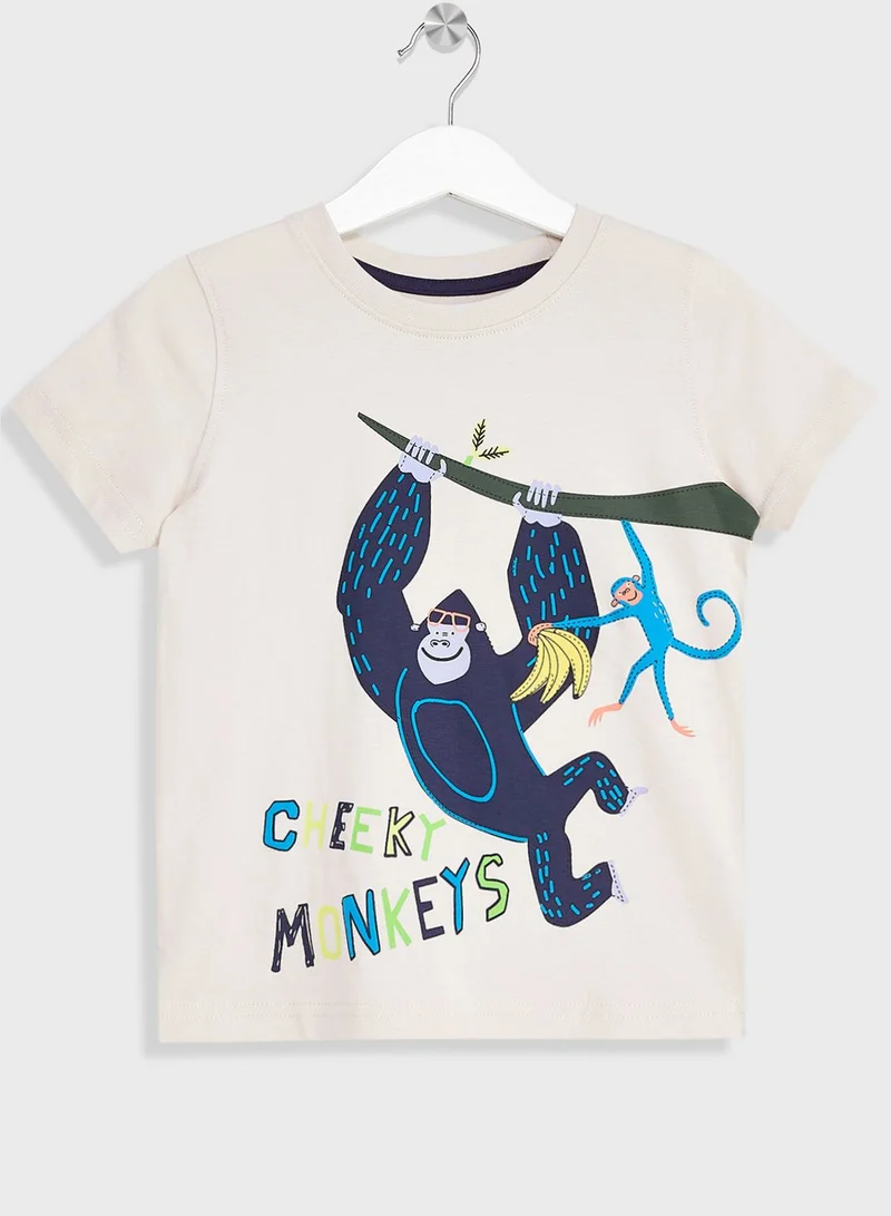 mothercare Kids 3 Pack Assorted T-Shirt