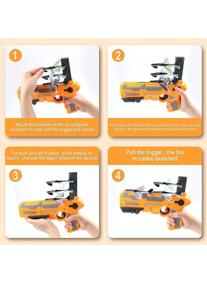 TOY GARDEN Catapult Airplane Toy Set with 8 Glider Planes - Outdoor Ejection Game for Boys Ages 4-8, Perfect Gift for Kids  - Image 3