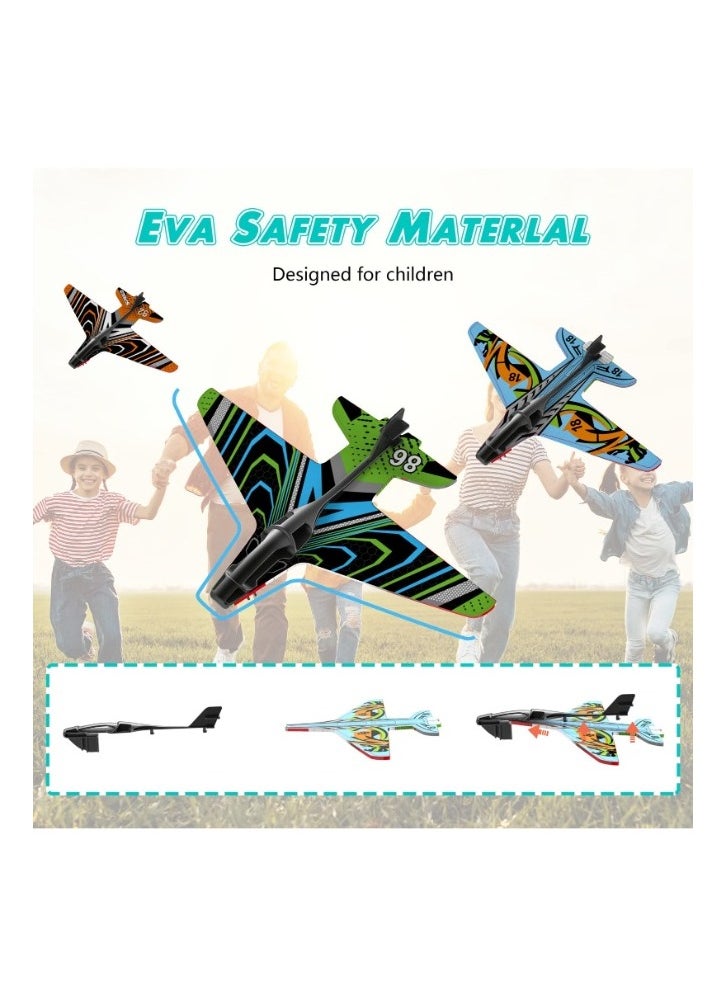 TOY GARDEN Catapult Airplane Toy Set with 8 Glider Planes - Outdoor Ejection Game for Boys Ages 4-8, Perfect Gift for Kids  - Image 4