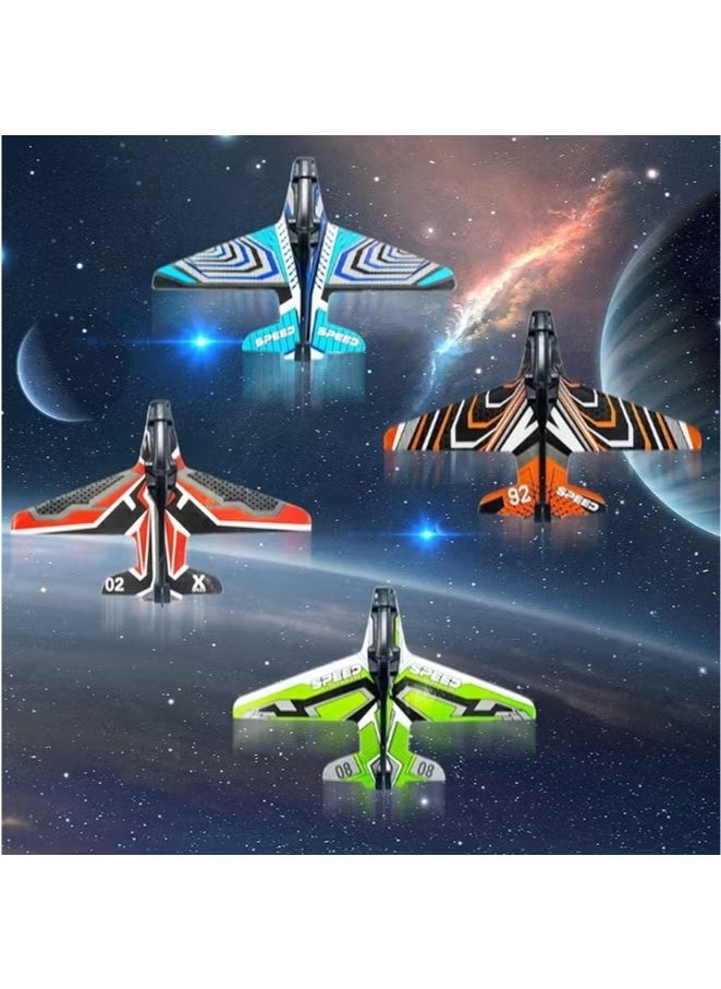 Catapult Airplane Toy Set with 8 Glider Planes - Outdoor Ejection Game for Boys Ages 3+, Perfect Gift for Kids