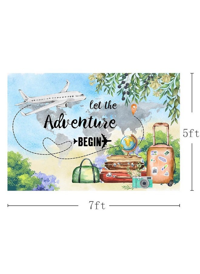 Let The Adventure Begin Baby Shower Backdrop Travel Birthday Graduation Retirement Party Banner Plane Suitcase Wedding Photography Background Decorations Photo Booth Props 7X5Ft - pzsku/Z7038015E2A2BB6A4D365Z/45/_/1702363055/1b5b8804-db2d-4a22-9d3d-30c355d124b2