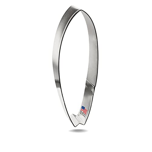 Beach Fun OTBP Foose B1723 Surfboard Cookie Cutter - 1 Piece - 5 in Long - Color Silver - Image 1
