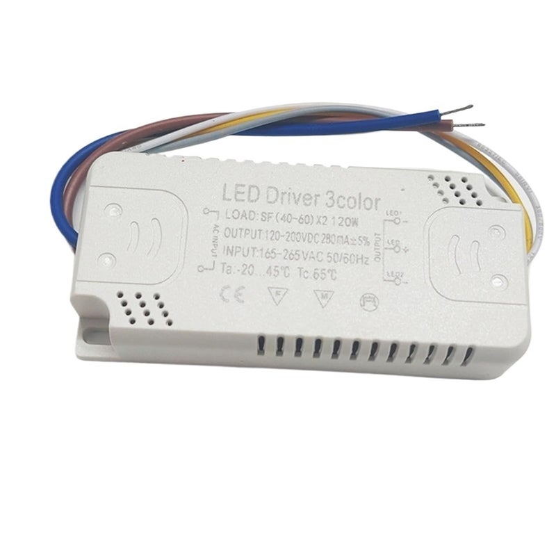 LED Driver 3 Color Adapter AC220V Non Isolating Transformer for Ceiling Light 40 60W 2 - Image 2