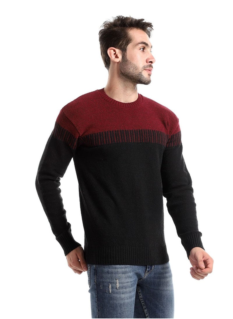 Wool Mens Pullover With Multi Design