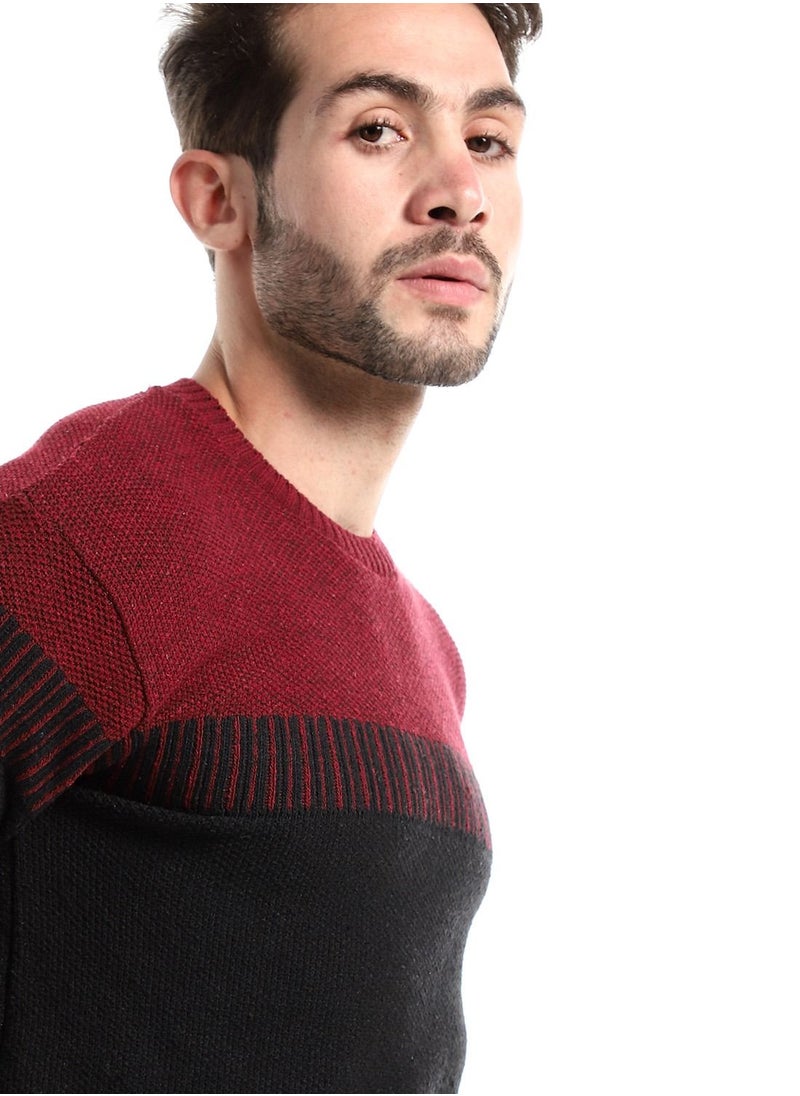 Wool Mens Pullover With Multi Design
