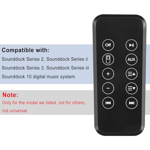 Yimaut Replacement for Bose SoundDock 10 Remote with CR2025 Battery, Also Fit for Bose Sounddock Series 2 3 II III Digital Music System Remote Control - Image 2