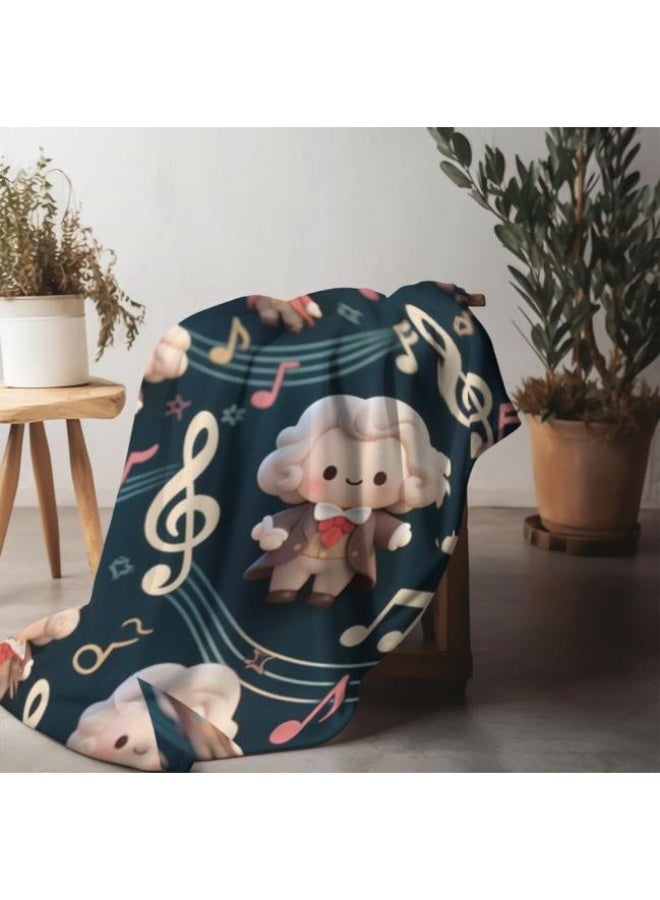 عام بطانية رقيقة من الفانيلا الكرتونية للأطفال والرضع (دافئة ومريحة، ومناسبة للنوم والألعاب) 70 سم * 100 سم - Image 5