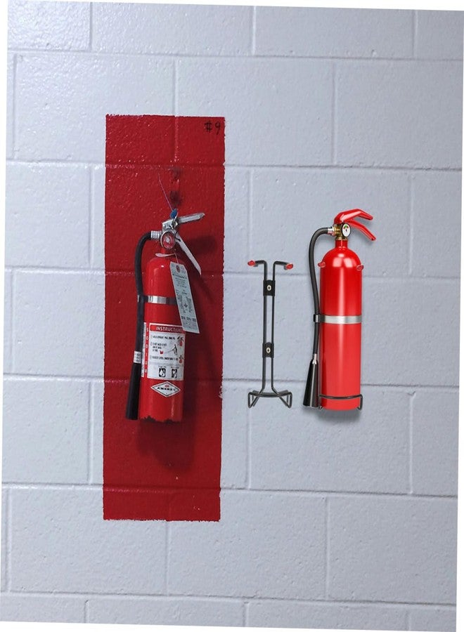 بارتي كينج دوم PartyKindom 2 قطعة من دعامات التثبيت على الحائط شديدة التحمل مع مسامير لحاملات طفايات الحريق للسفن والمصانع والمكاتب والمستودعات والمركبات والمنازل - Image 5