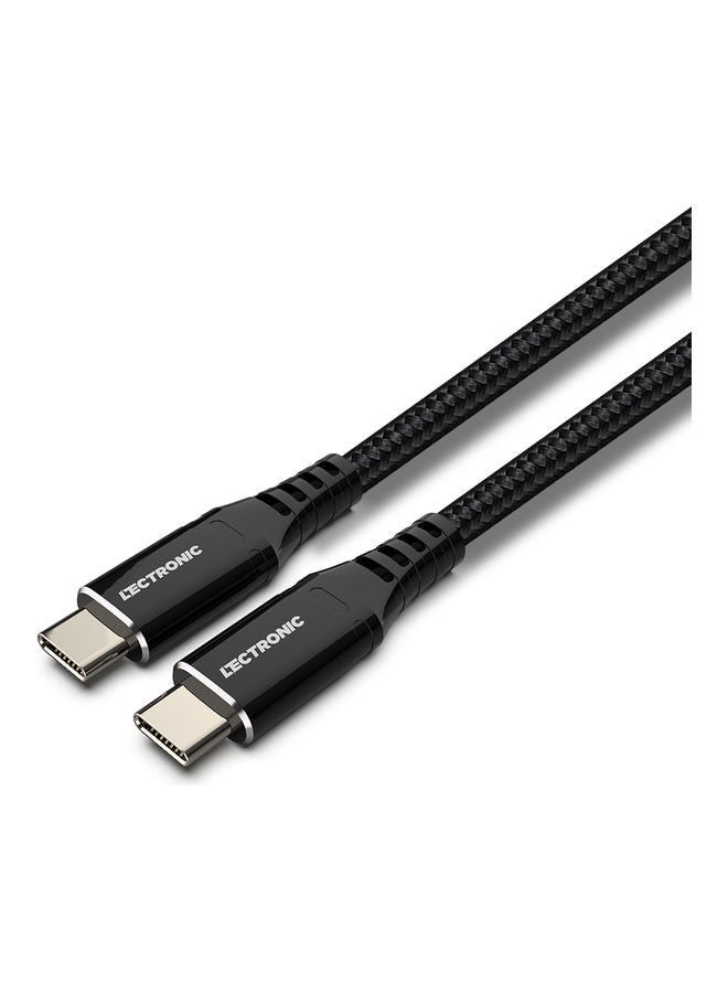 نيبمينينت كابل شحن سريع للغاية بمنفذ Typ- إلى منفذ بقوة 100 وات ومنفذ USB 3.0 أسود - Image 1