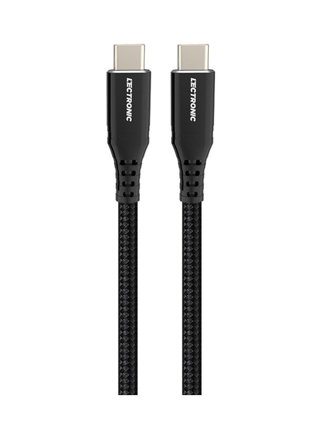 نيبمينينت كابل شحن سريع للغاية بمنفذ Typ- إلى منفذ بقوة 100 وات ومنفذ USB 3.0 أسود - Image 3