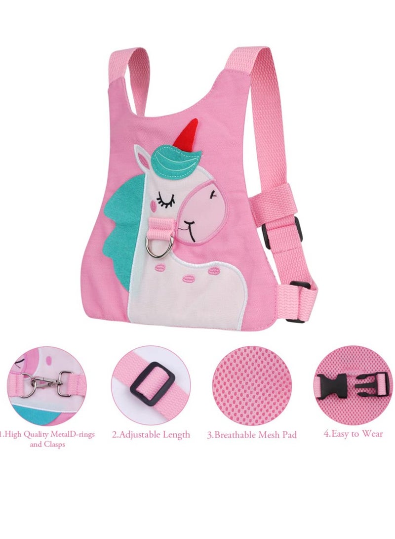 Bebiland Baby Reins, Baby Walking Reins and Toddler Safety Harness, Pony Baby Reins Safety Leash for Toddlers Boys and Girls (Pink) - Image 4