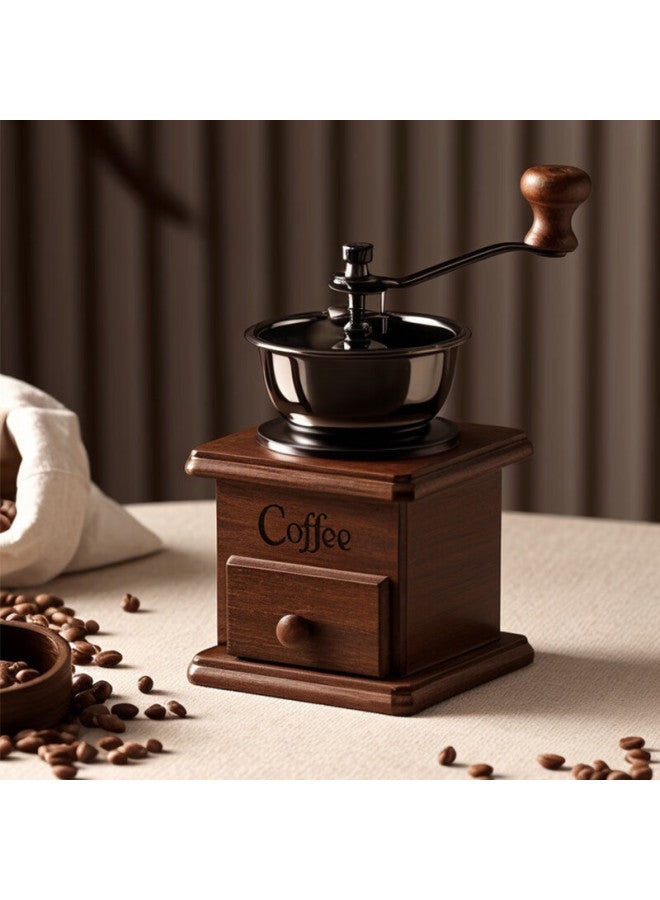 Cliton Hand-crank Coffee Grinder, Coffee Bean Grinding Machine, Manual Coffee Grinder For Home Use, Vintage-style Coffee Bean Grinding Machine - Image 1