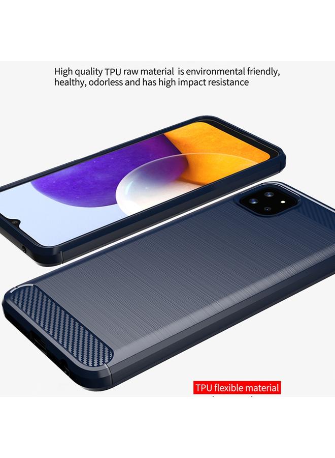 إيروريكس جراب لهاتف Samsung Galaxy A22 5G مصنوع من ألياف الكربون TPU بملمس ناعم - Image 4