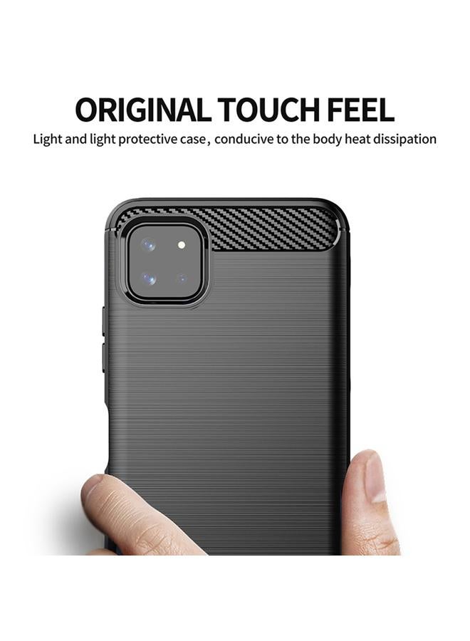 إيروريكس جراب لهاتف Samsung Galaxy A22 5G مصنوع من ألياف الكربون TPU بملمس ناعم - Image 3