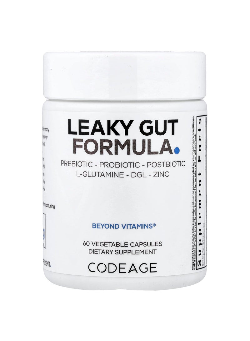 Codeage Leaky Gut Formula, 60 Vegetable Capsules