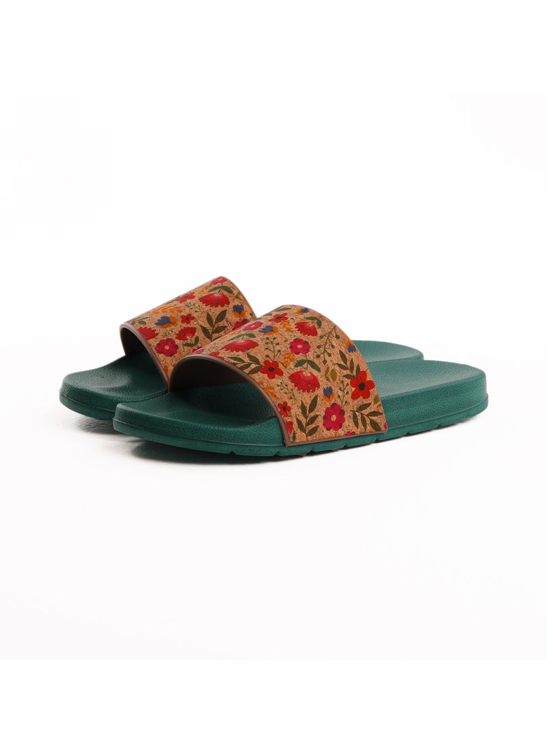 Onda Flowers Comfortable, Light Weight & Stylish Slide Slipper for Women - Image 1