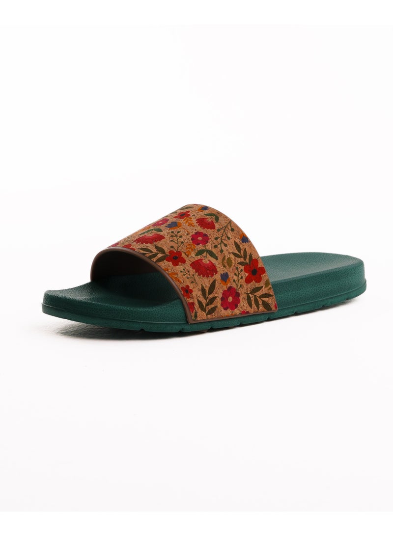 Onda Flowers Comfortable, Light Weight & Stylish Slide Slipper for Women - Image 3