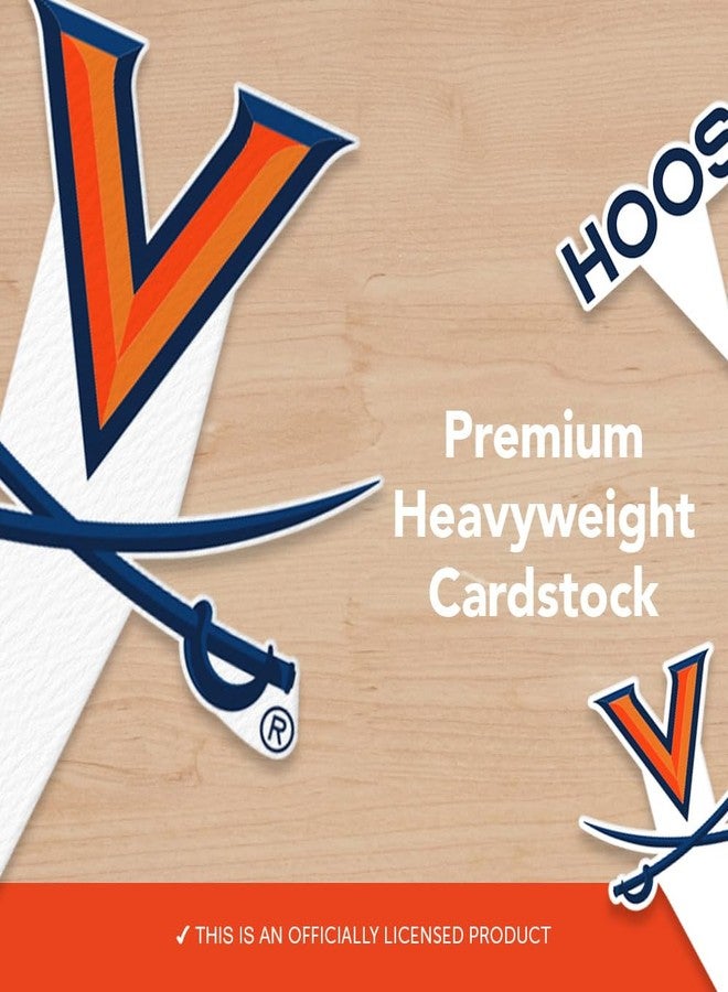 Desert Cactus Virginia Cavaliers UVA Food Picks, Cupcake Toppers, 25 pcs - Image 3