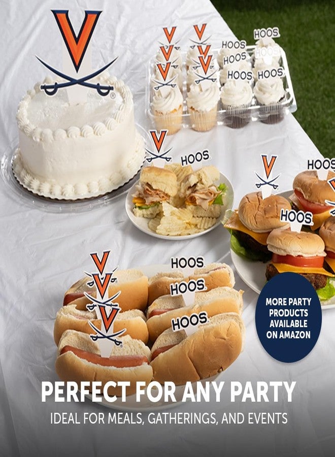 Desert Cactus Virginia Cavaliers UVA Food Picks, Cupcake Toppers, 25 pcs - Image 5