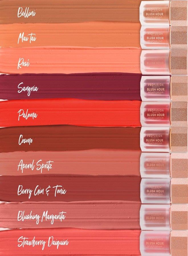 Profusion Cosmetics BLUSH HOUR LIQUID CREAM BLUSH (Aperol Spritz, 1) - Image 5