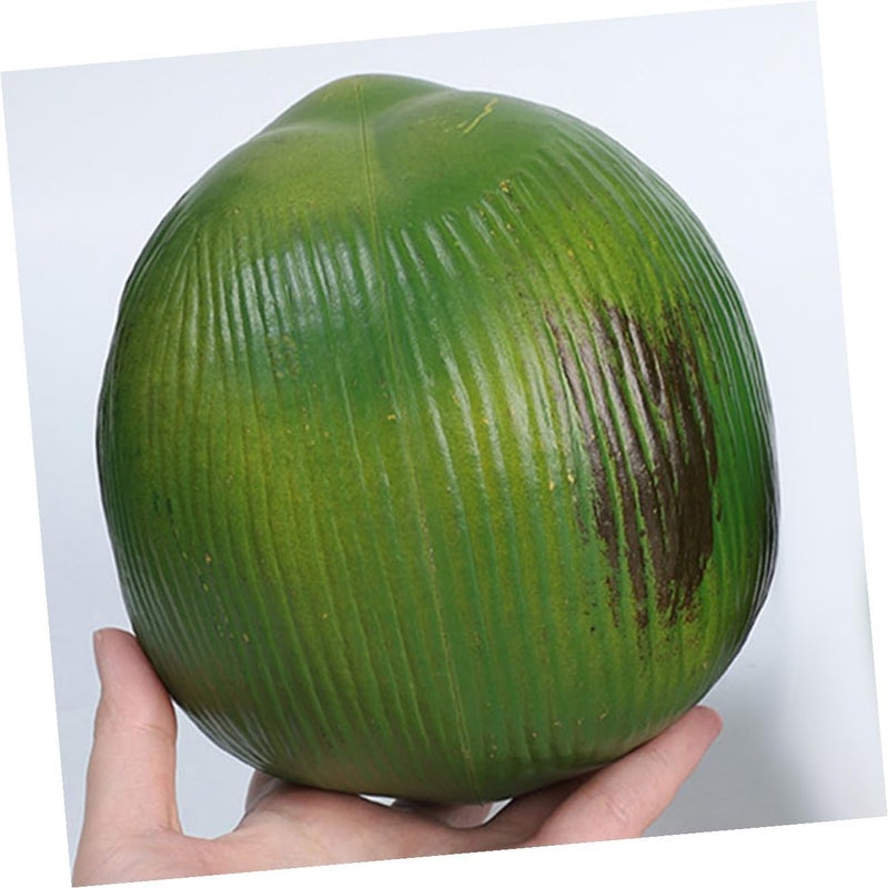 FOMIYES 3pcs Lifelike Artificial Coconut Faux Fruit Simulation Model Plastic Tropical Hawaiian Party Decorations for Luau Wedding Home Décor - Image 5