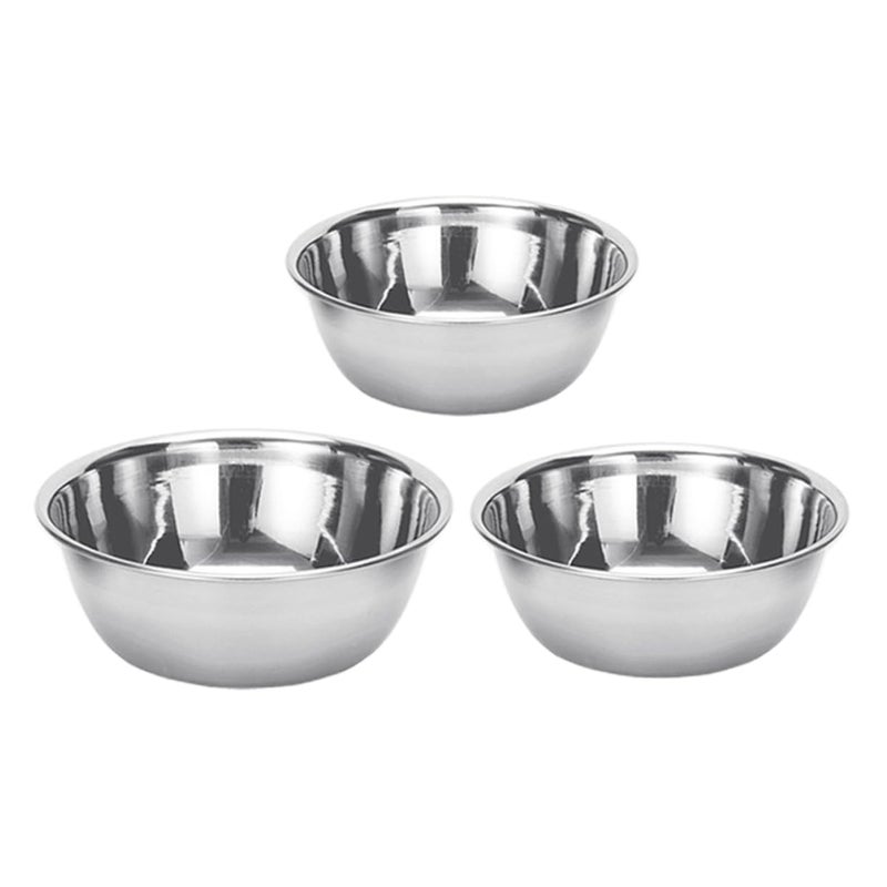 3 Pcs Stainless Steel Multipurpose Bowls 16 X 4 2 X 4 2 Cm - Image 2