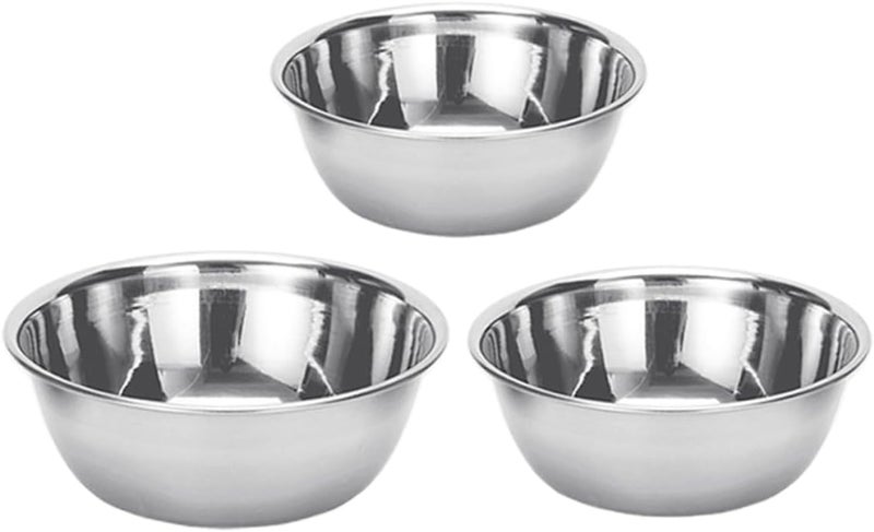 3 Pcs Stainless Steel Multipurpose Bowls 16 X 4 2 X 4 2 Cm - Image 1