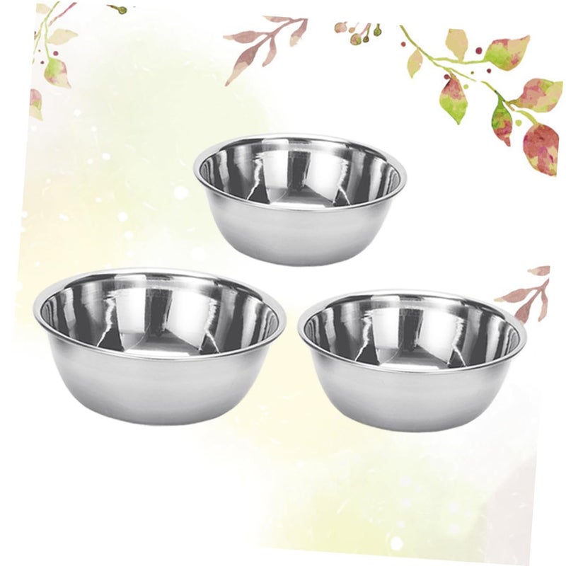 3 Pcs Stainless Steel Multipurpose Bowls 16 X 4 2 X 4 2 Cm - Image 5