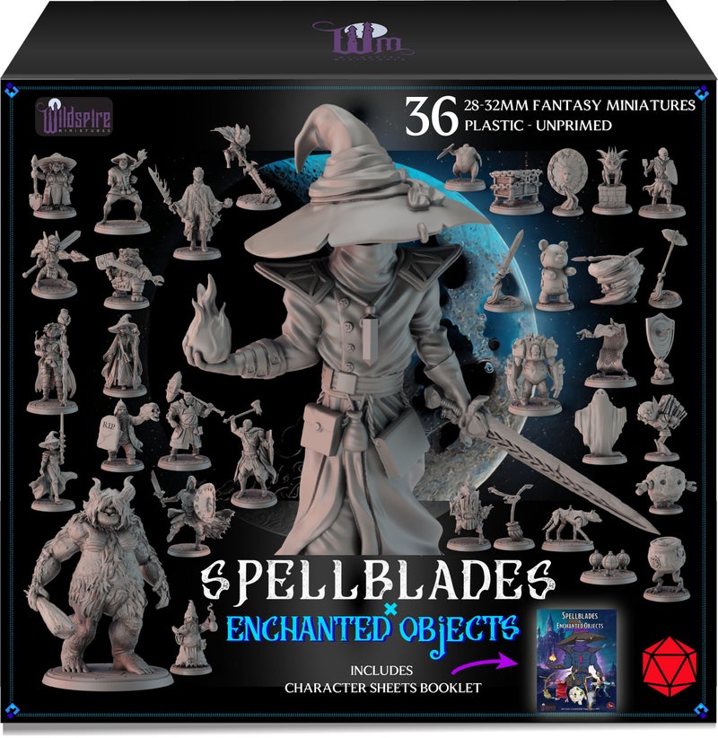 Wildspire Spellblades  Enchanted Objects for DND Miniatures 28mm32mm PlayerCharacters NPC Bulk DD Minis Unpainted Dungeons  Dragons Figures Accessories for Fantasy Tabletop RPG DND Pathfinder - Image 3