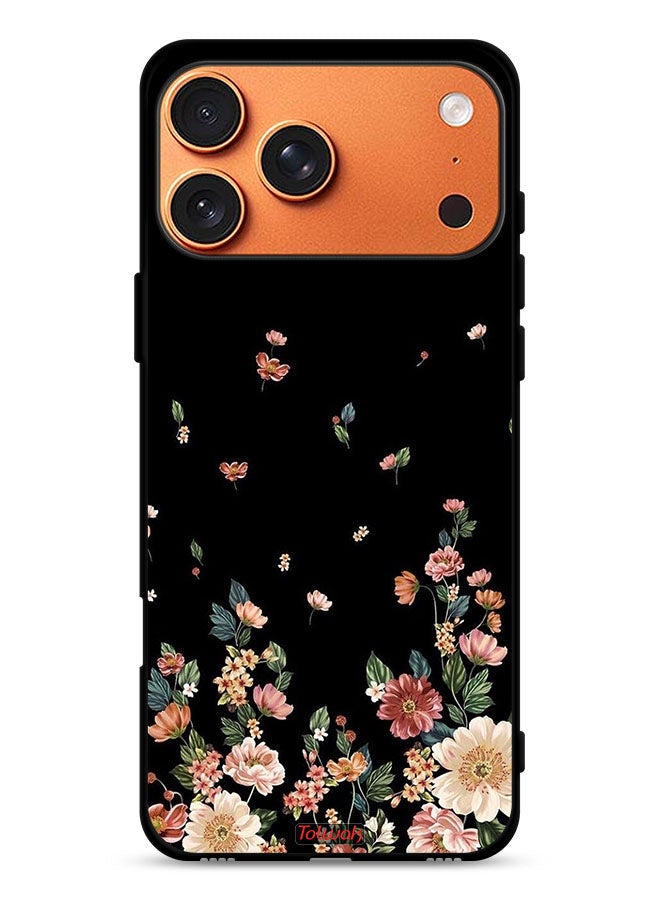 Tolwak Apple iPhone 17 Pro Max Protective Case Cover Small Flowers In Bottom - Image 1
