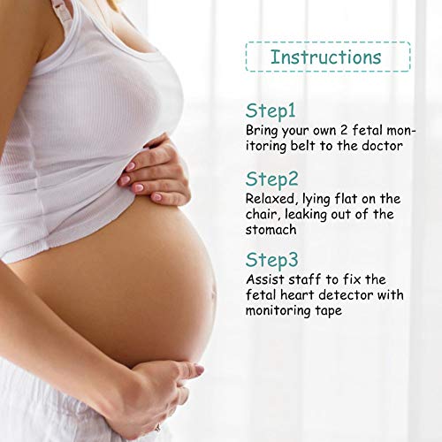 YUYTE 2Pcs Fetal Monitoring Belt, Fetal Heart Monitor Band with Ultrasound Sensor - Image 4