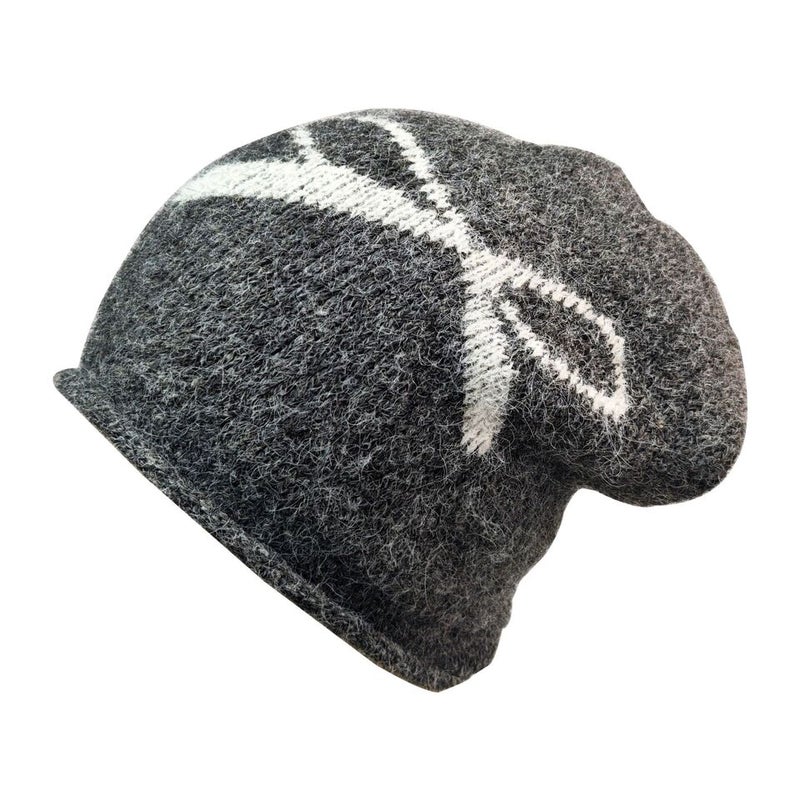 Bow Knit Beanie Winter Slouchy Hat Warm Hat Acrylic