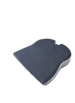 Car Wedge Seat Cushion for Driver/Passenger Car Seats - Wedge Car Seat Cushion for Driving to Improve Vision/Posture - Memory Foam Car Seat Cushion for Hip Pain Relief (Mesh Cover, Gray)