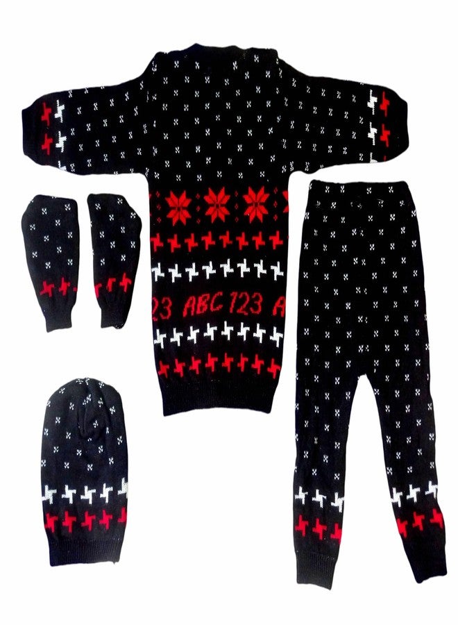 JUSTLIST Infants Sweater - Woolen Baby Sweater || Sweater for 0-3 Months, Black - Image 2