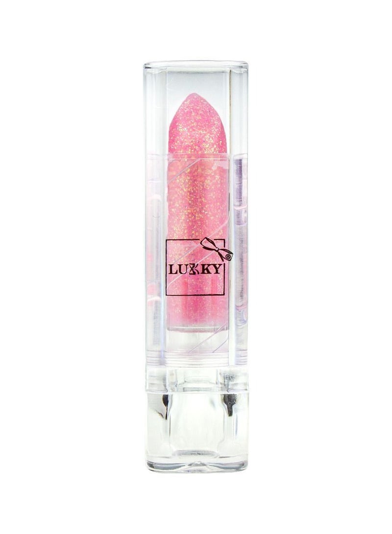 Lukky Lipstick with Glitter Strawberry Flavor - Pink - Image 2
