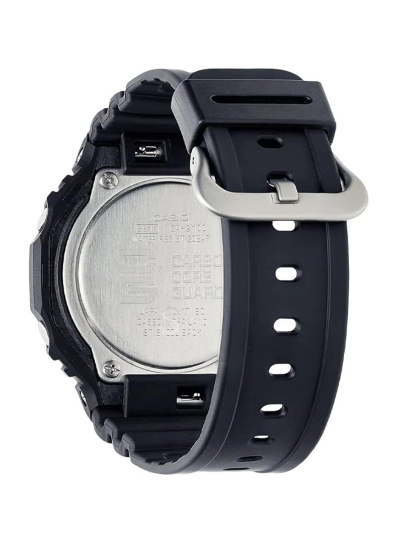 Casio G-Shock Watch Black Dial, Black Band GA-2100-1A1DR - Image 3