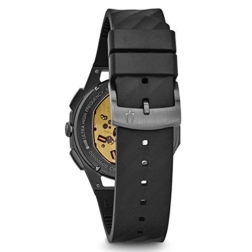 Bulova ساعة بولوفا CURV كرونوغراف سوداء وتيتانيوم 98A162 - Image 3