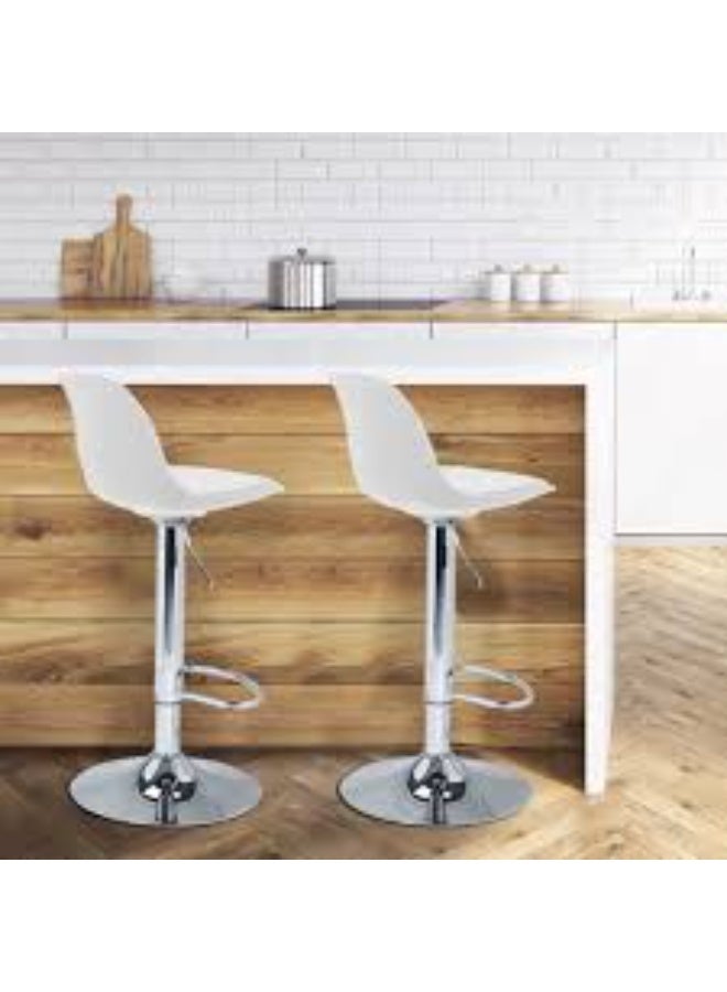 2 Pcs Mini Bar Stool Classic Bar Stools Adjustable Swivel Bar Chairs Counter Height Bar Kitchen Counter Chairs With Back Suit For Bars Coffee Shops - Image 3
