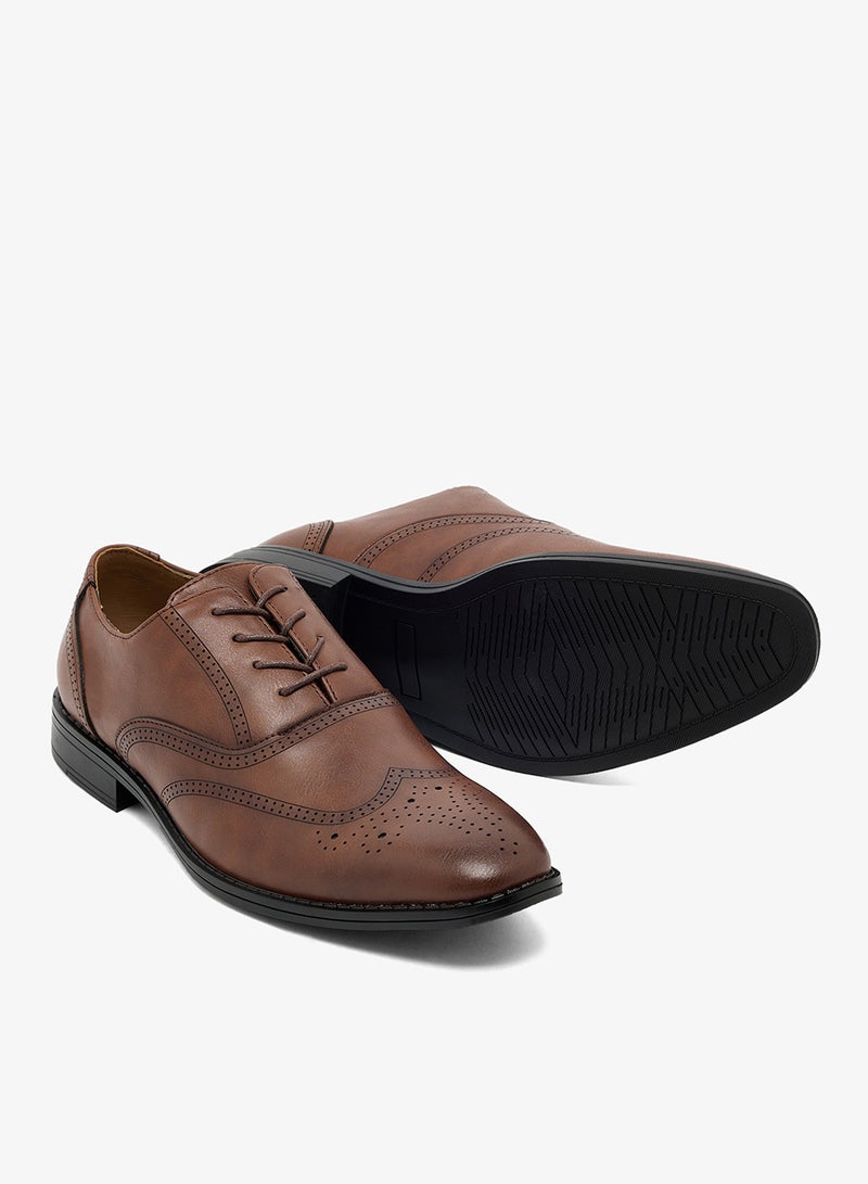Robert Wood Wing Cap Brogue Formal Lace Ups - Image 3