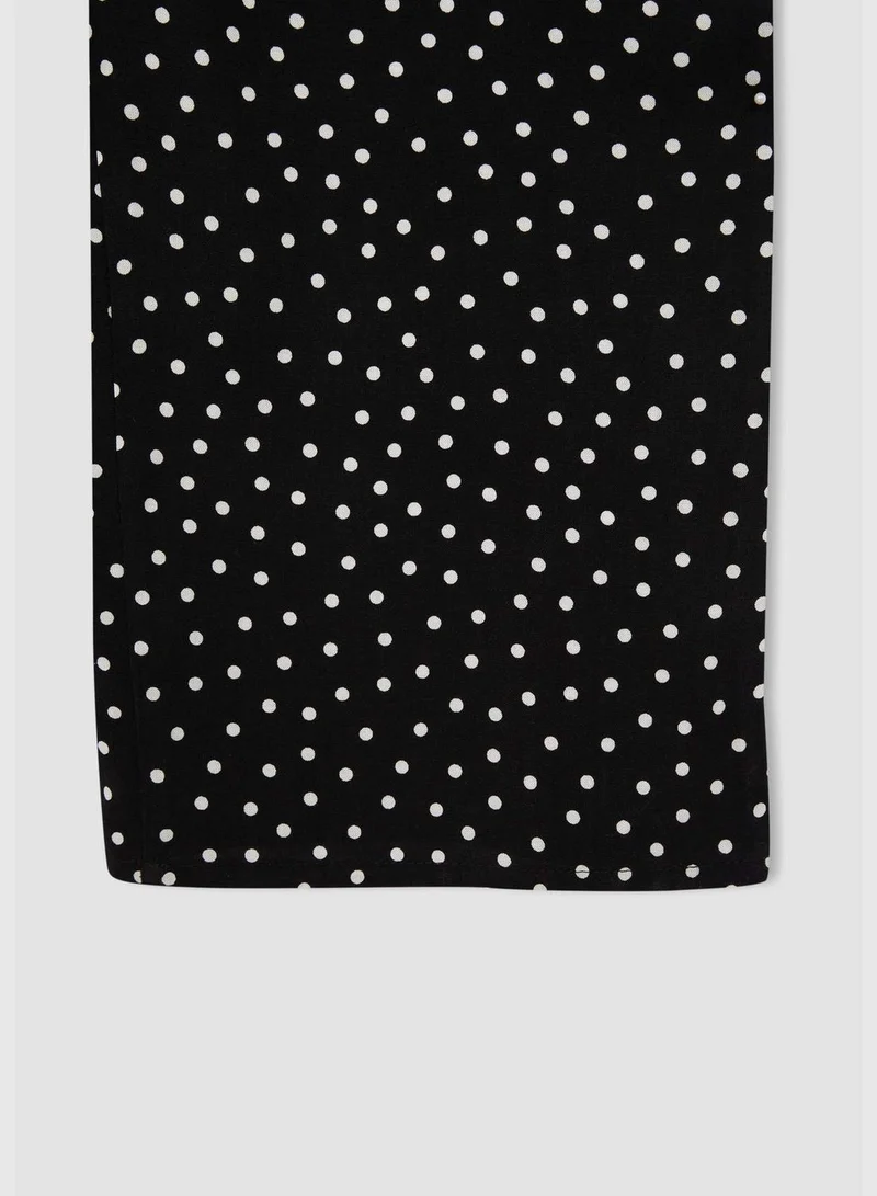 DeFacto Open Shoulder Polka Dot Printed Jumpsuit