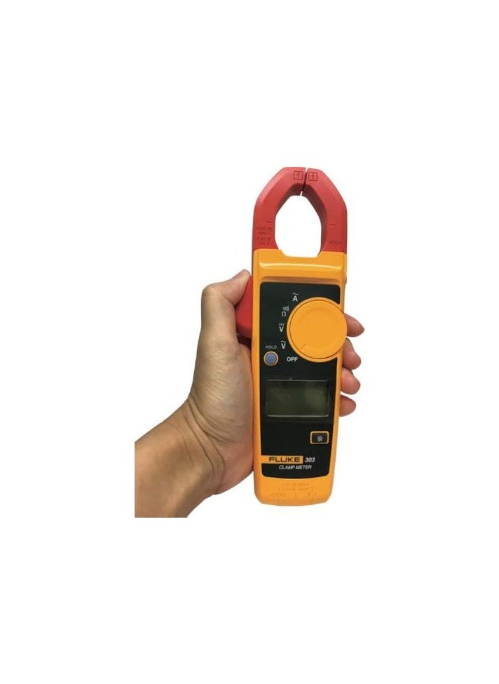 303 Clamp Meter, True RMS AC Current Measurement, Multimeter Tester with Jaw Opening, LCD Display