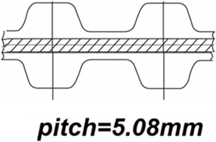 Double Side Teeth Rubber Timing Belt XL Transmission DXL Synchronous leisurely(160DXL,1pc-8mm) - Image 5