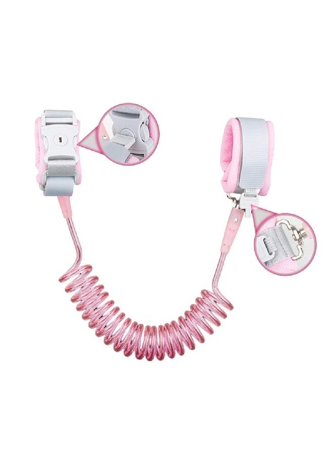 JZS Toddler Harness Walking Leash Child Anti Lost Wrist Link Kids Safety Wrist Leash for Boys and Girls with Key Lock,1.5 meters Long - Image 4